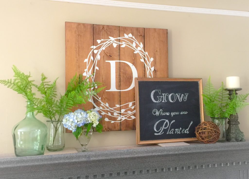 Ideas for A Simple Summer Mantel