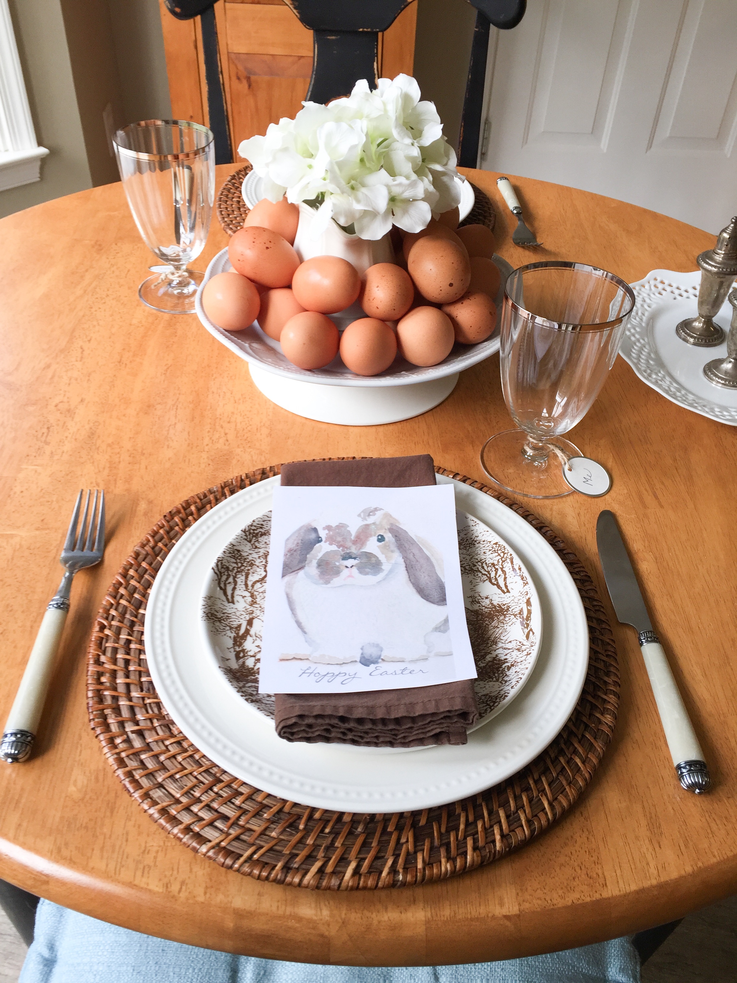 Simple Easter Table For Two